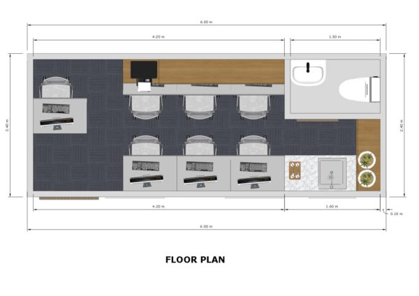 Prefabricated Home Office floor plan Philippine 20246